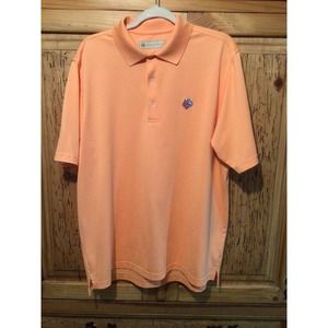 Donald Ross Men's Peach Polo Shirt - Short Sleeve